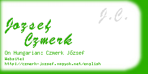 jozsef czmerk business card