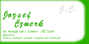 jozsef czmerk business card